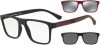 Emporio Armani Ea4115 50421W Clip Sunglasses , Zwart, Heren online kopen
